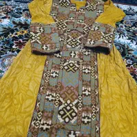 لباس بلوچی. پارچه ابریشم اصل. زی آستین چپی دوچ