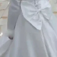 لباس عروس کودک سایز ۹ تا ۱۱ ۱۲ سال میخوره