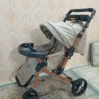 کالسکه  بدنه قهویه