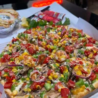 موتور سوار در فست فود