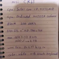 لب تاب msi|رایانه همراه|فولادشهر, C2|دیوار