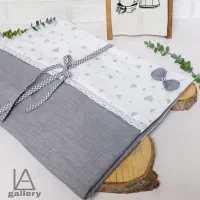 ست سفید و طوسی کتان نخ ترک|حراج|بندر ترکمن, |دیوار