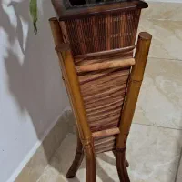 گلدان گل بامبو به همراه گل