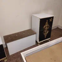 تخت خواب دو نفره|تخت و سرویس خواب|ساوه, |دیوار