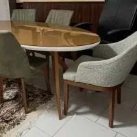 میز ناهارخوری ۶ نفره با امکان ۸ نفره شدن
