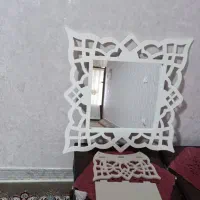 اینه و شلف رنگ سفید|آینه|خرم‌آباد, |دیوار