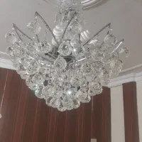یک جفت لوستر کریستالی ۸ شاخه|لوستر و چراغ آویز|کرمانشاه, |دیوار
