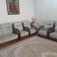 مبل راحتی چوبی پارچه ای|مبلمان خانگی و میز عسلی|اصفهان, کوی امیریه|دیوار