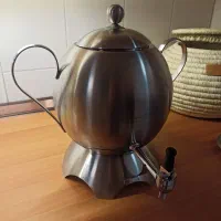 سماور ۶ لیتری روگازی برند  MBM+قوری.کاملا نو