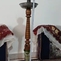 قلیان درحد نو اندازه به طول ۵۰ سانت با چوب گردو