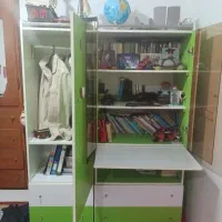 کمد کتابخانه و میز تحریر|کتابخانه، شلف، قفسههای دیواری|بهشهر, |دیوار