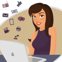 نیازمند کار در خانه با گوشی موبایل