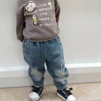 بلوز و شلوار لی کفش پسرانه