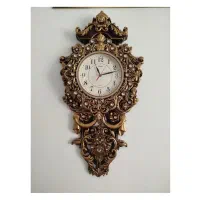 ساعت دیواری طلایی سلطنتی شیک پاندولی