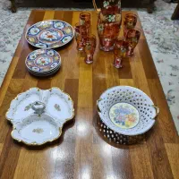 پارچ و لیوان اگرمن،دیس ژاپن،سرویس کریستال بوهمیا