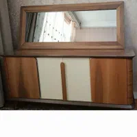 کنسول و آینه به همراه میز تلویزیون