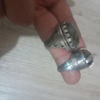 یک جفت انگشتر قدیمی نقره