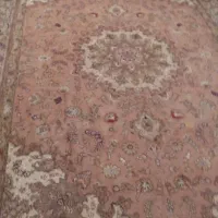 فرش دستباف لچک ترنج تبریز.(گل ابریشم.چله نخ)