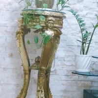 دوعددمیزطلایی شیک دکورشیشه خور|مبلمان خانگی و میز عسلی|علی‌آباد کتول, |دیوار
