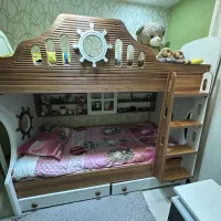 تخته دو طبقه در حد نو بدون خط وخش