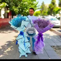 دسته گل ژیپسوفیلا یکمترونیمی سایز بزرگ