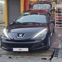 پژو ۲۰۷ مشکی سقف شیشه مدل ۴۰۳ ارتقا یافته فول