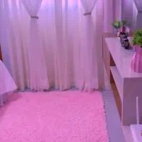 فرش صورتی پرز بلند