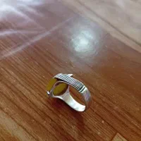 انگشتر نقره عقیق زرد اصل شرف‌الشمس|جواهرات|اردبیل, |دیوار