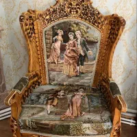 فروش مبلمان سلطنتی ۹ نفره با کنده کاری دستی شیک|مبلمان خانگی و میز عسلی|تبریز, |دیوار