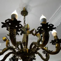 لوستر برنجی اصل|لوستر و چراغ آویز|رشت, توشیبا|دیوار