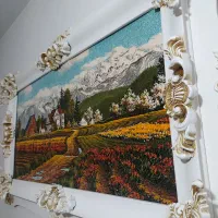 تابلو فرش ۱۰۰۰شانه در ابعاد ۱۱۰در ۶۰|تابلو فرش|درگزین, |دیوار