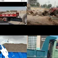 حمل نخاله ماسه نیسان.خاور تراکتور. وبیل تخریب.