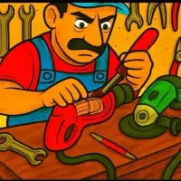 (تعمیرات ابزار بوش) دریل فرز هیلتی شارژی(ده حسن)