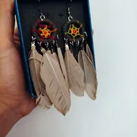 گوشواره فانتزی پر