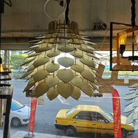 لوستر آویز مدل کاج تک شعله|لوستر و چراغ آویز|کرج, دهقان ویلا|دیوار