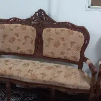 مبل فرحی کلاسیک، با همراه رو کش مبلی