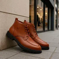 نیم بوت تخفیفی مردانه قهوه ای LV راحت و بادوام شیک|کیف، کفش، کمربند|نجفآباد, ویلاشهر|دیوار