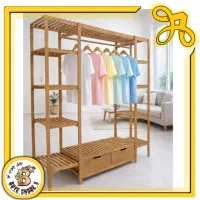 رگال لباس چوبی کشودار