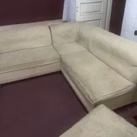 مبل ال ۸نفره پایه چوبی قیمت کل