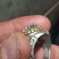 انگشتره شجر وموزانایت عقیق|جواهرات|باقرشهر, |دیوار