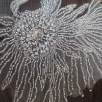 اپلیکه جواهردوزی لباس مجلسی و عروس|لباس|تبریز, |دیوار