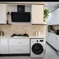 فروش کابینت آشپزخانه در حد نو به دلیل تغییر دکور
