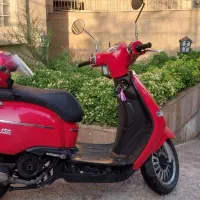 موتور قرمز طرح وسپا|موتورسیکلت|تهران, شهر زیبا|دیوار