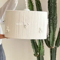 لوستر آباژور بوهو رافیا مکرومه سیسمونی