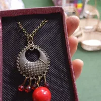 گردنبند سیاه قلم یلدا|بدلیجات|آران و بیدگل, |دیوار