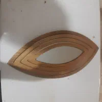 آینه دور طلایی طرح برگ