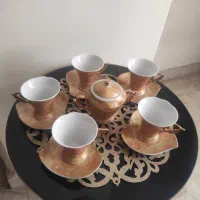 سرویس قهوه خوری  5. نفره + شکلات خوری|ظروف سرو و پذیرایی|کرج, عظیمیه|دیوار