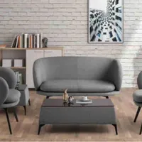 مبلمان نیمست چوب چرم فوم کلاسیک میز کتابخانه مبل