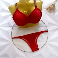 ست شورت سوتین لباس زیر نخ پنبه نگینی|لباس|اصفهان, شهرک کاوه|دیوار