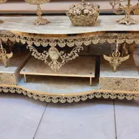 میز تلویزیون خم محرابی گل رز تاجدار برنز سوگلی|میز تلویزیون|زنجان, |دیوار